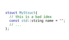 C++ const class